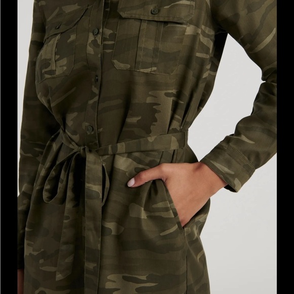 Lucky Brand Olive Long Sleeve Dress - Picture 3 of 6